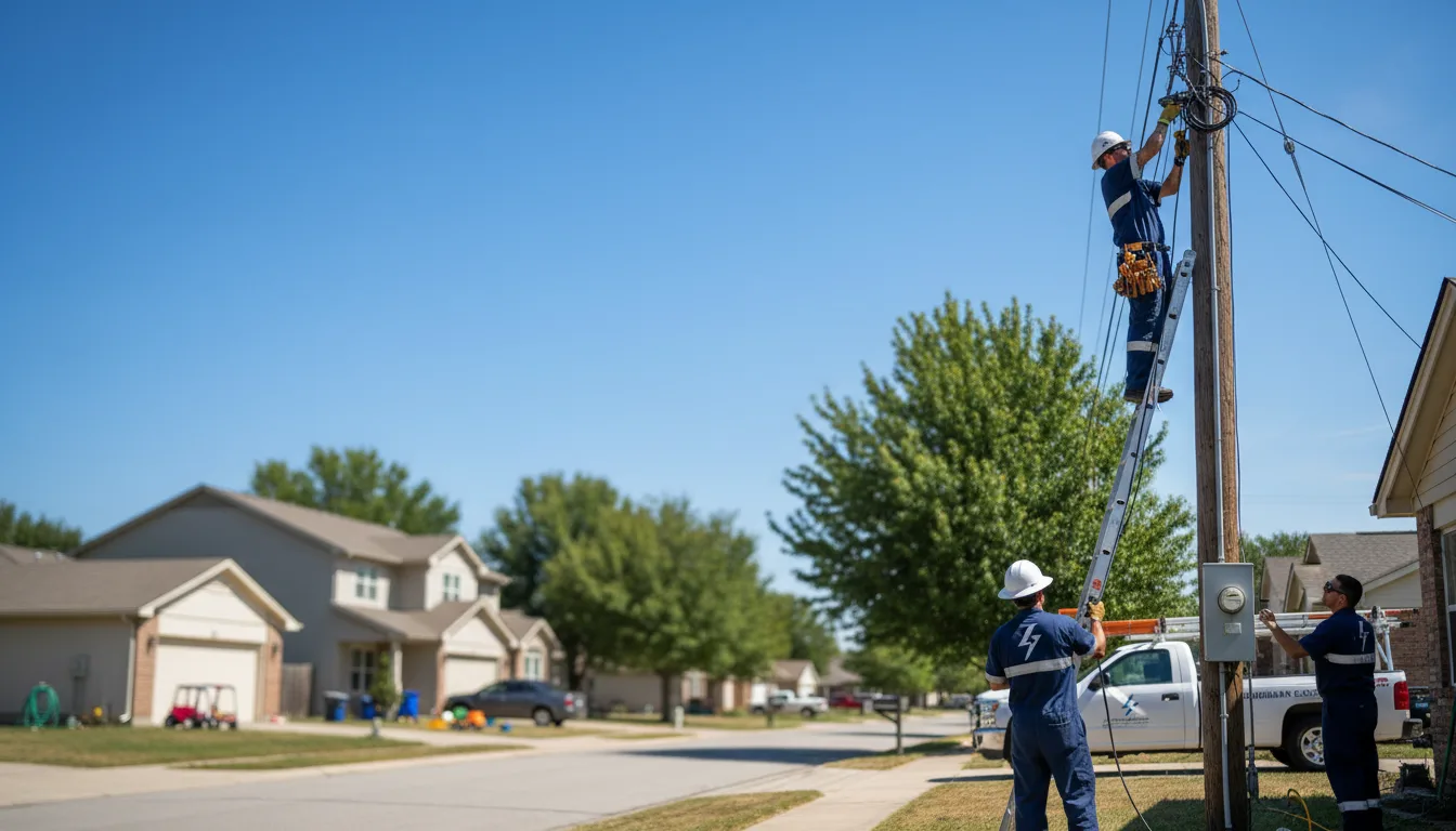 Residential electrician providing installation services in Beckemeyer, IL
